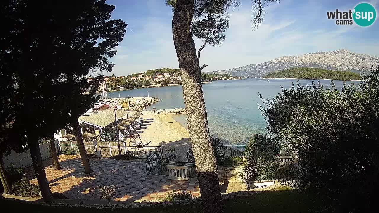 Webcam live Lumbarda – Plage Prvi Žal – Korčula