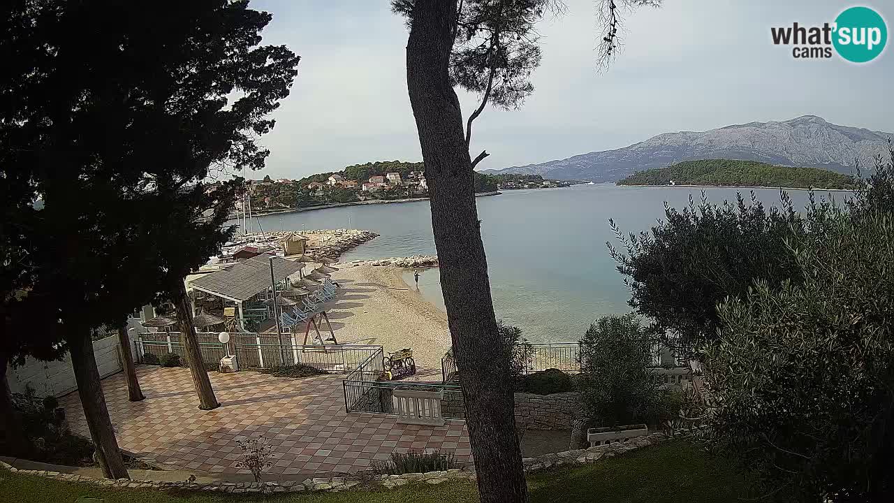 Livecam Lumbarda – Spiaggia Prvi Žal – Korčula