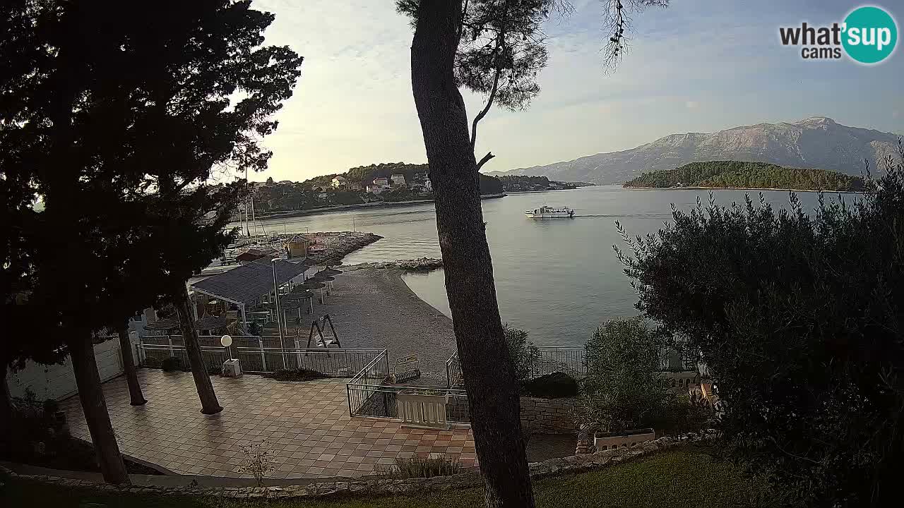 Livecam Lumbarda – Spiaggia Prvi Žal – Korčula