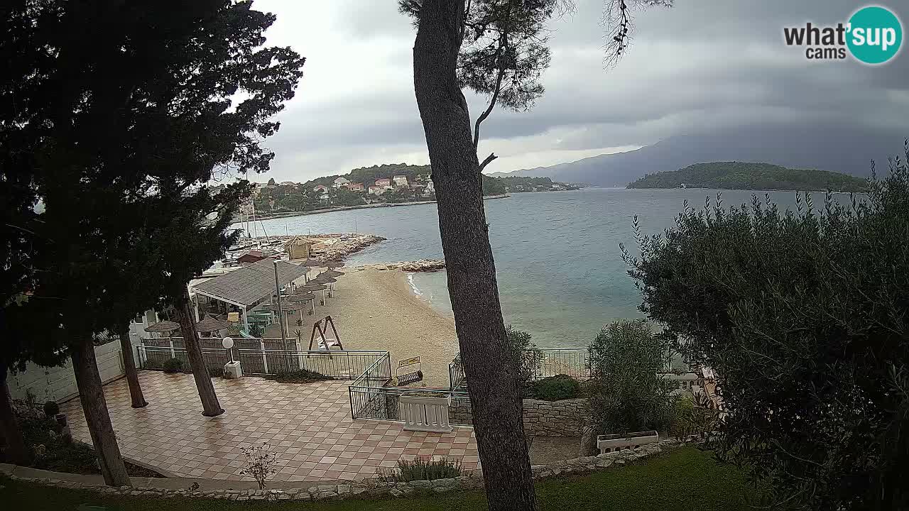 Spletna kamera Lumbarda – Plaža Prvi Žal – Korčula