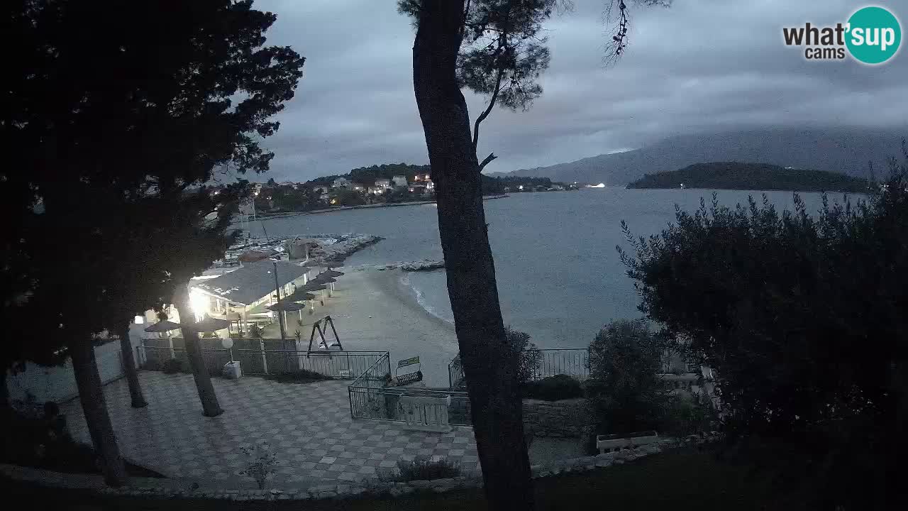 Webcam Lumbarda – Prvi Žal beach – Korčula