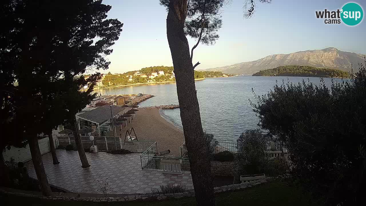 Web kamera Lumbarda – Plaža Prvi Žal – Korčula
