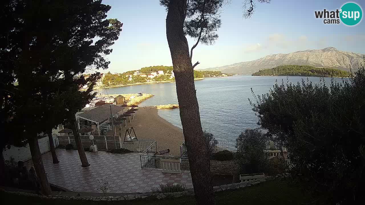 Livecam Lumbarda – Spiaggia Prvi Žal – Korčula
