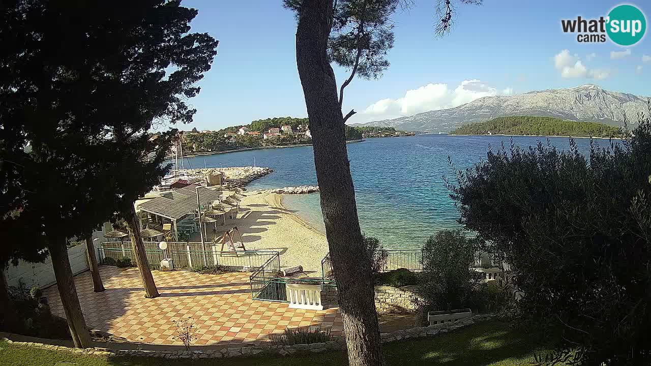 Livecam Lumbarda – Spiaggia Prvi Žal – Korčula