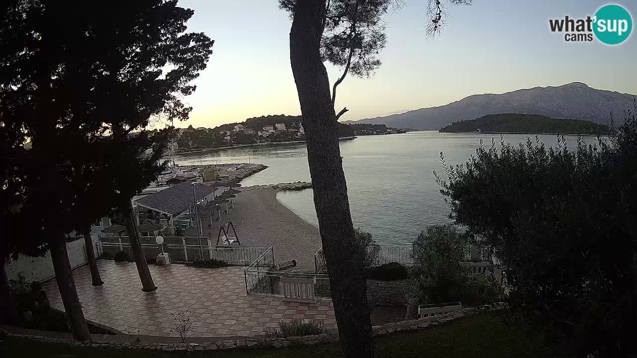 Webcam live Lumbarda – Plage Prvi Žal – Korčula