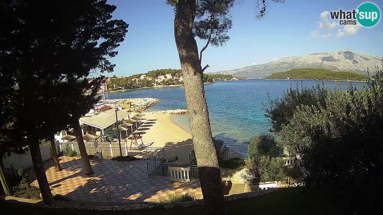 Livecam Lumbarda – Spiaggia Prvi Žal – Korčula