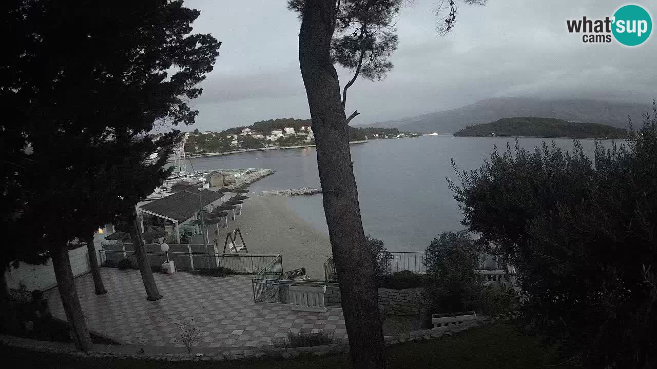 Webcam live Lumbarda – Plage Prvi Žal – Korčula