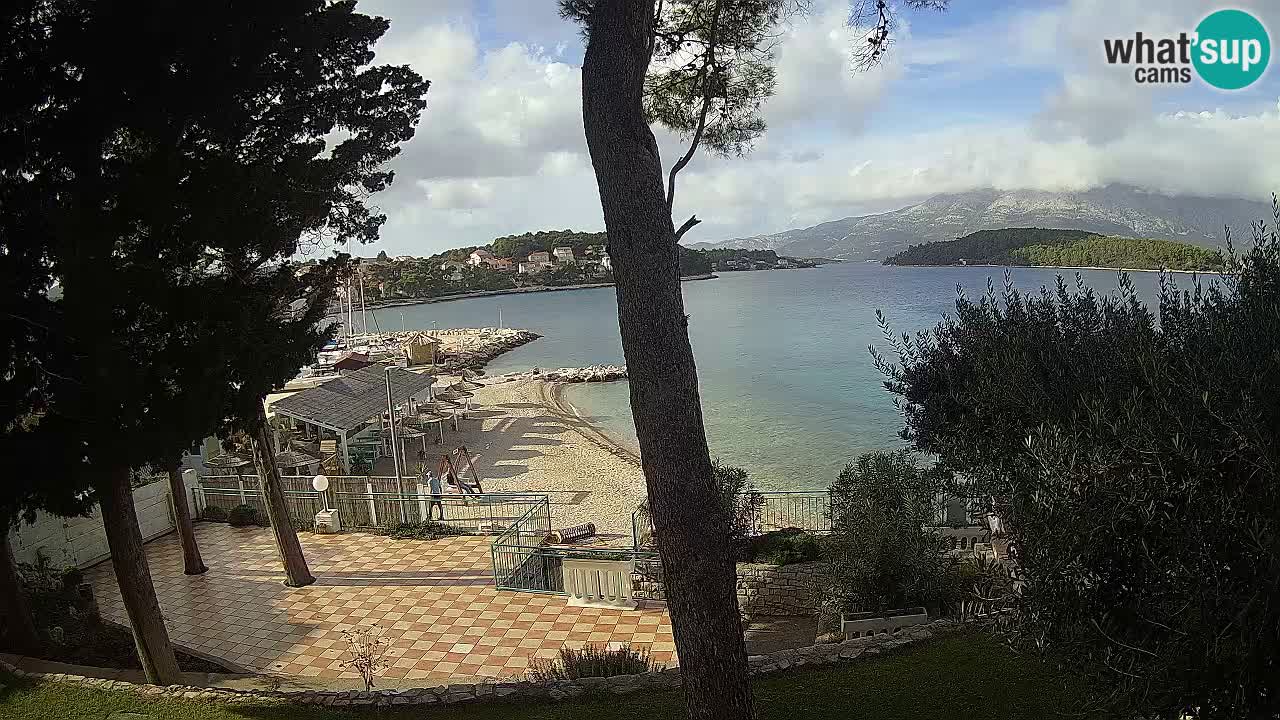 Livecam Lumbarda – Spiaggia Prvi Žal – Korčula
