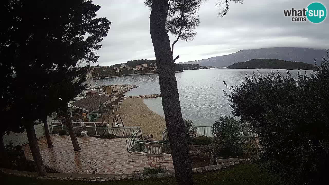 Webcam live Lumbarda – Plage Prvi Žal – Korčula