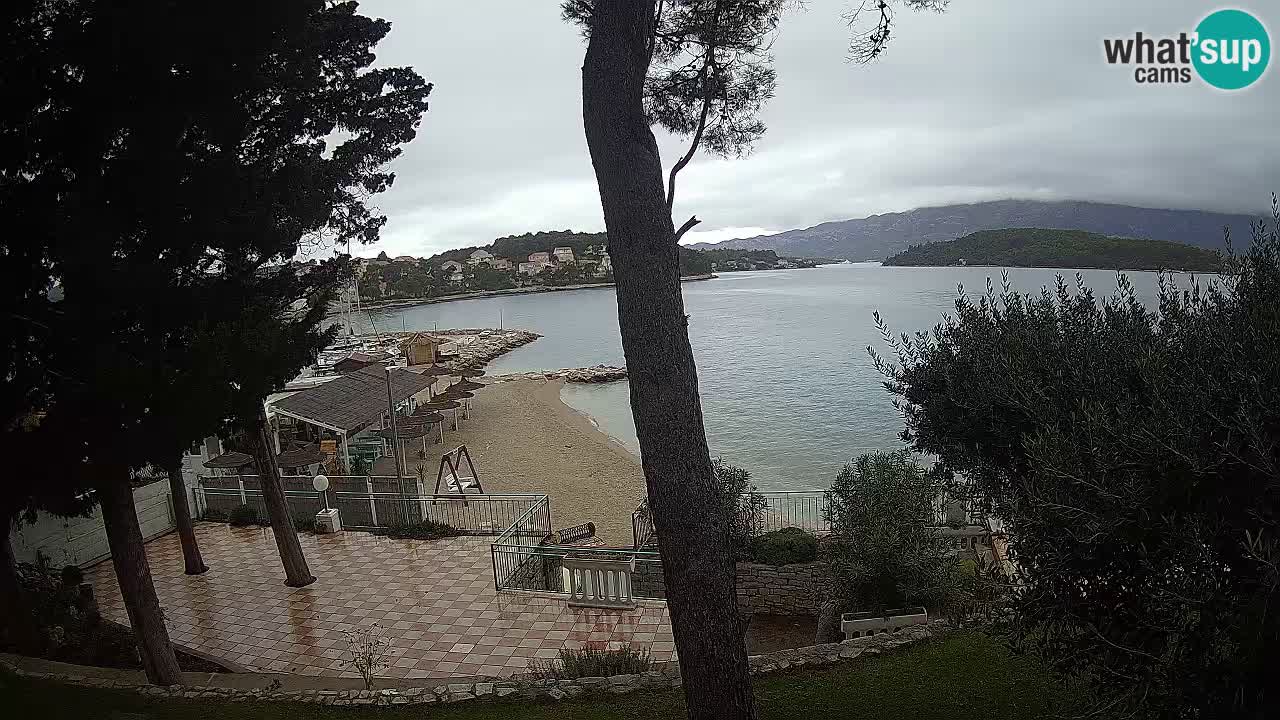 Spletna kamera Lumbarda – Plaža Prvi Žal – Korčula