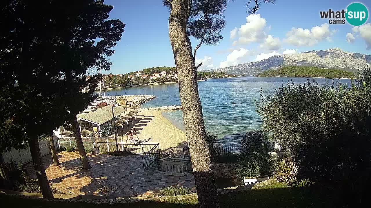Webcam live Lumbarda – Plage Prvi Žal – Korčula