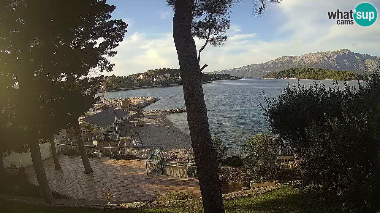 Livecam Lumbarda – Spiaggia Prvi Žal – Korčula