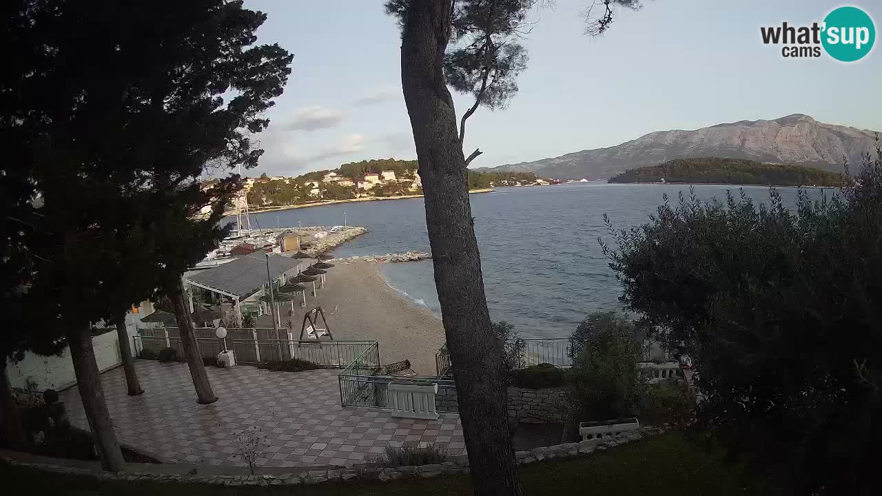 Web kamera Lumbarda – Plaža Prvi Žal – Korčula