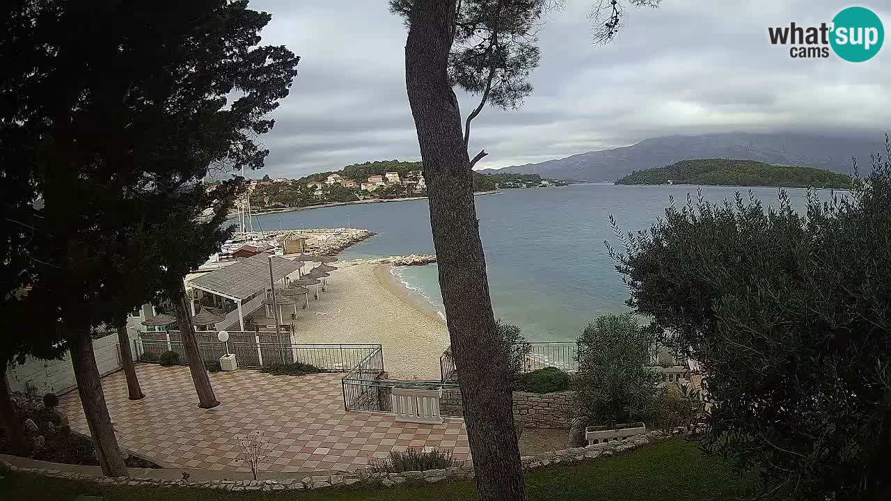 Web kamera Lumbarda – Plaža Prvi Žal – Korčula