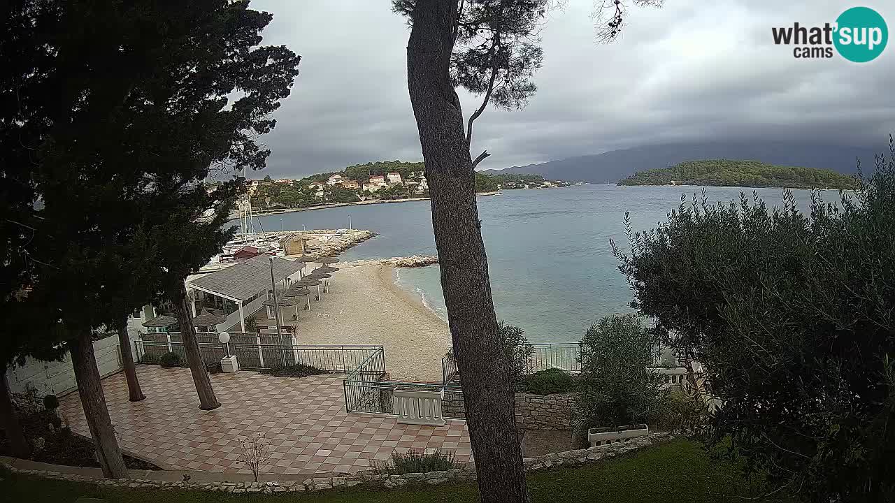 Spletna kamera Lumbarda – Plaža Prvi Žal – Korčula