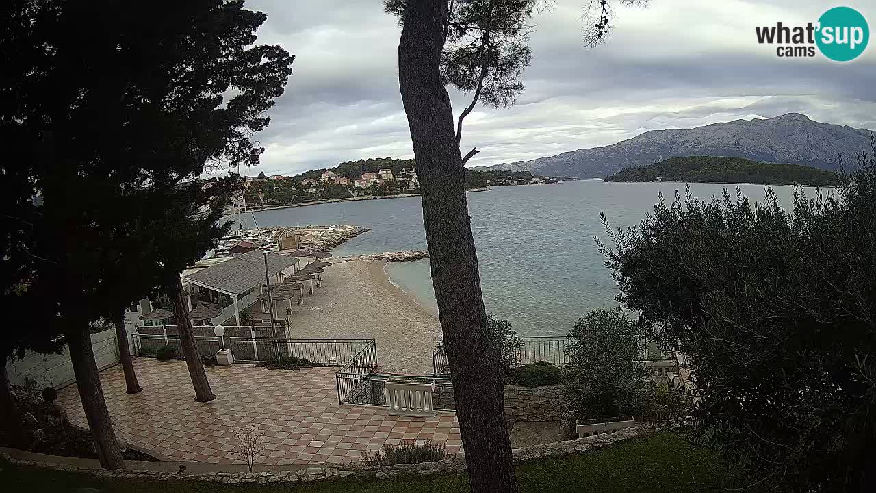 Web kamera Lumbarda – Plaža Prvi Žal – Korčula