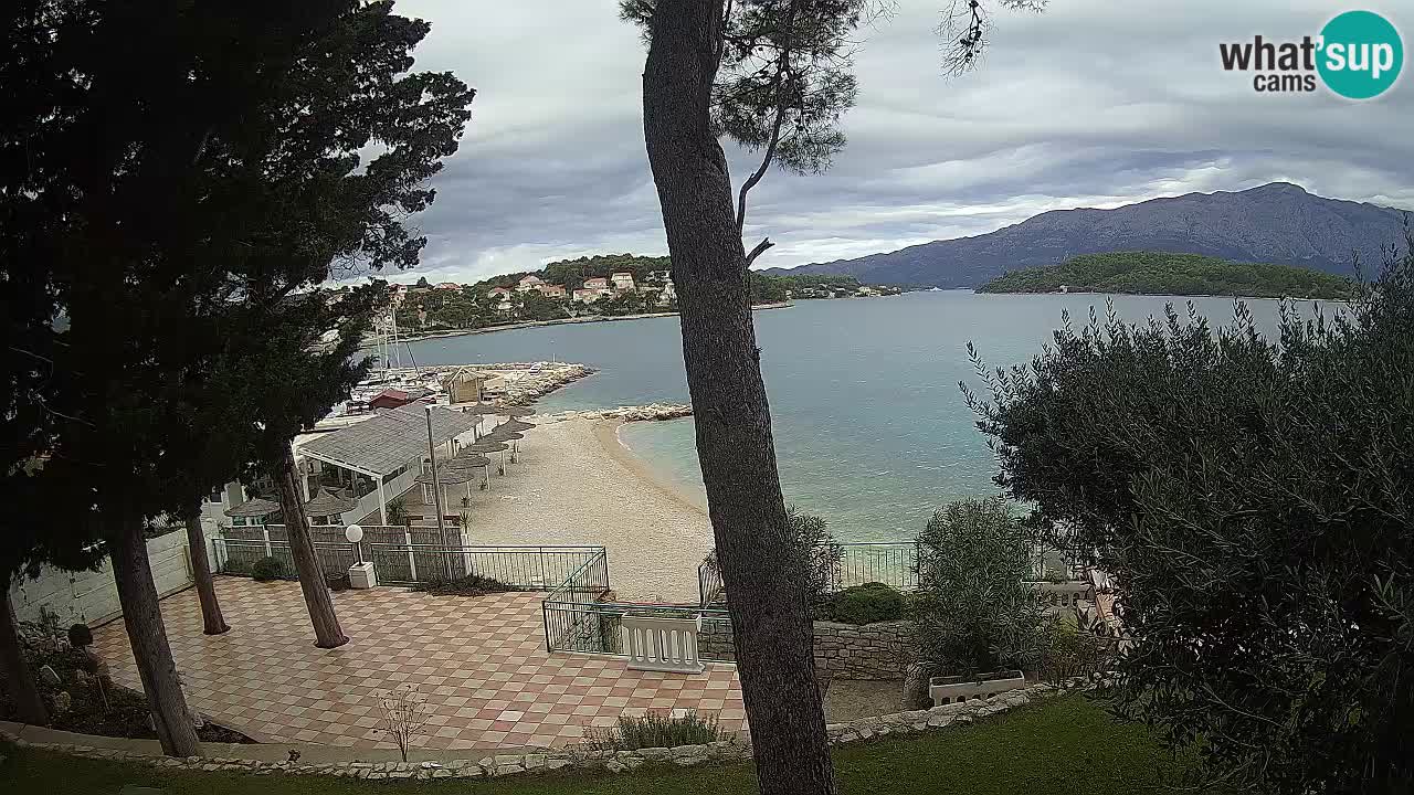 Camera en vivo Lumbarda – Playa Prvi Žal – Korčula