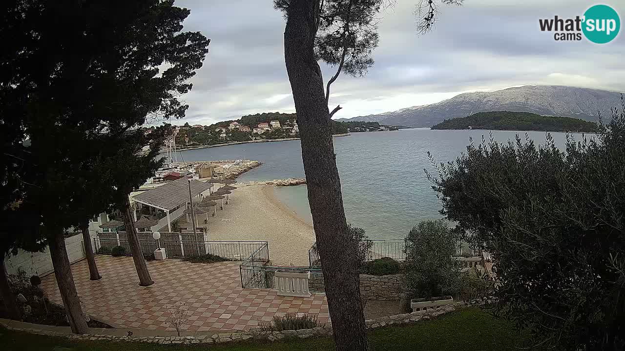 Webcam live Lumbarda – Plage Prvi Žal – Korčula