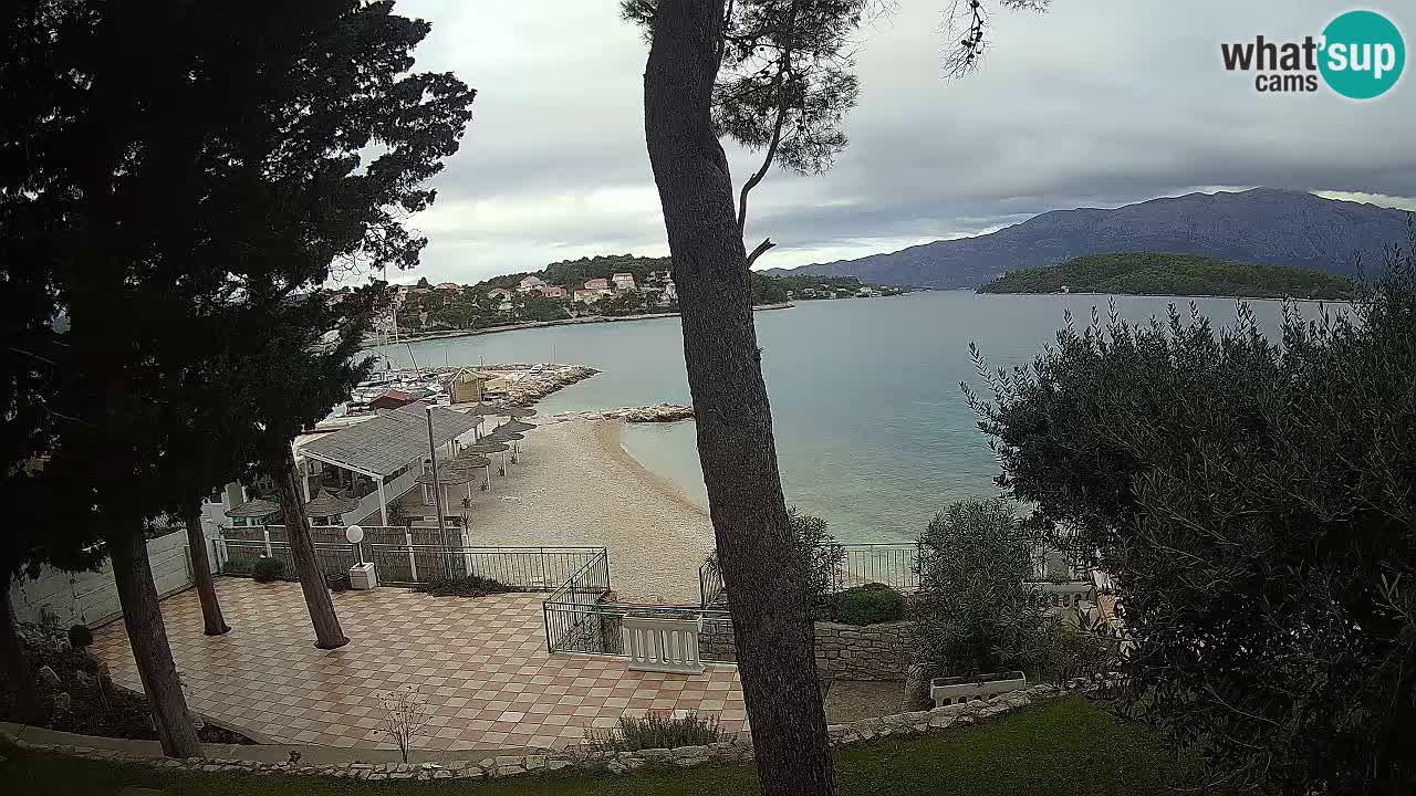 Spletna kamera Lumbarda – Plaža Prvi Žal – Korčula