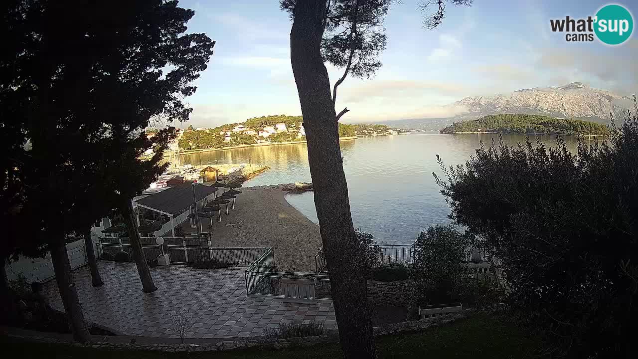 Camera en vivo Lumbarda – Playa Prvi Žal – Korčula