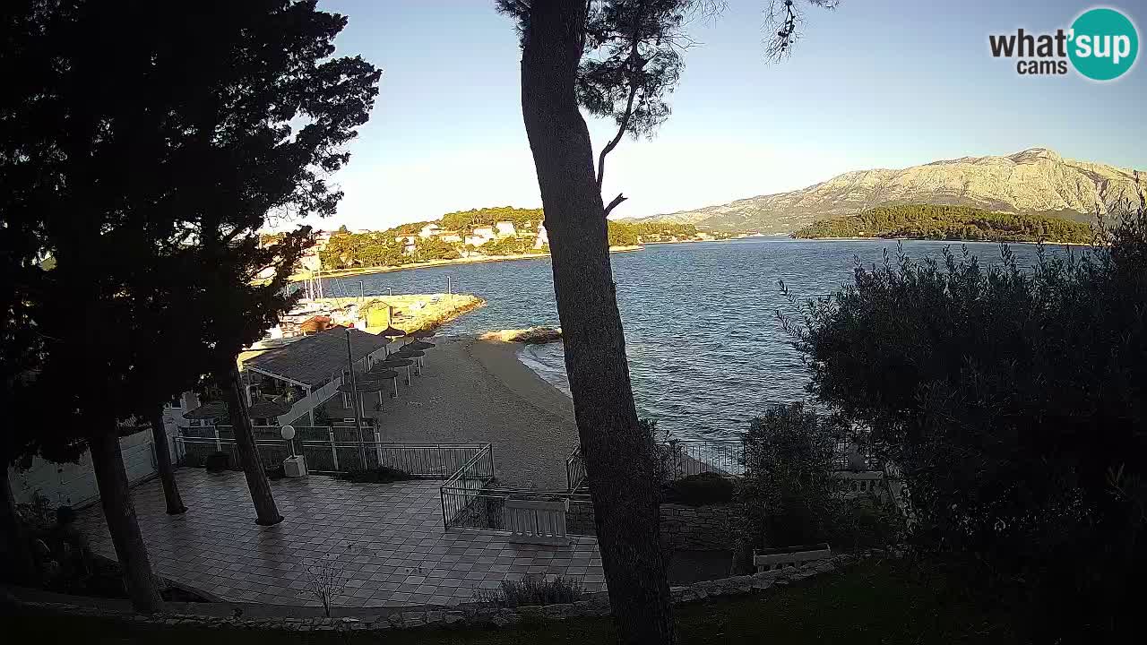 Livecam Lumbarda – Spiaggia Prvi Žal – Korčula