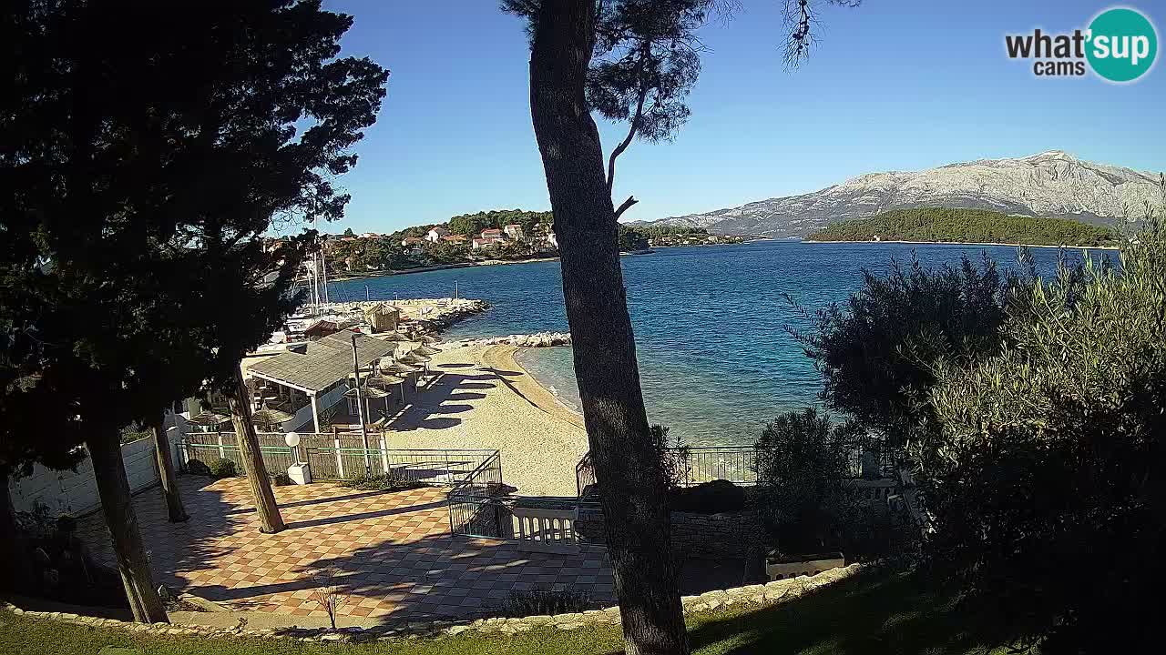 Livecam Lumbarda – Spiaggia Prvi Žal – Korčula