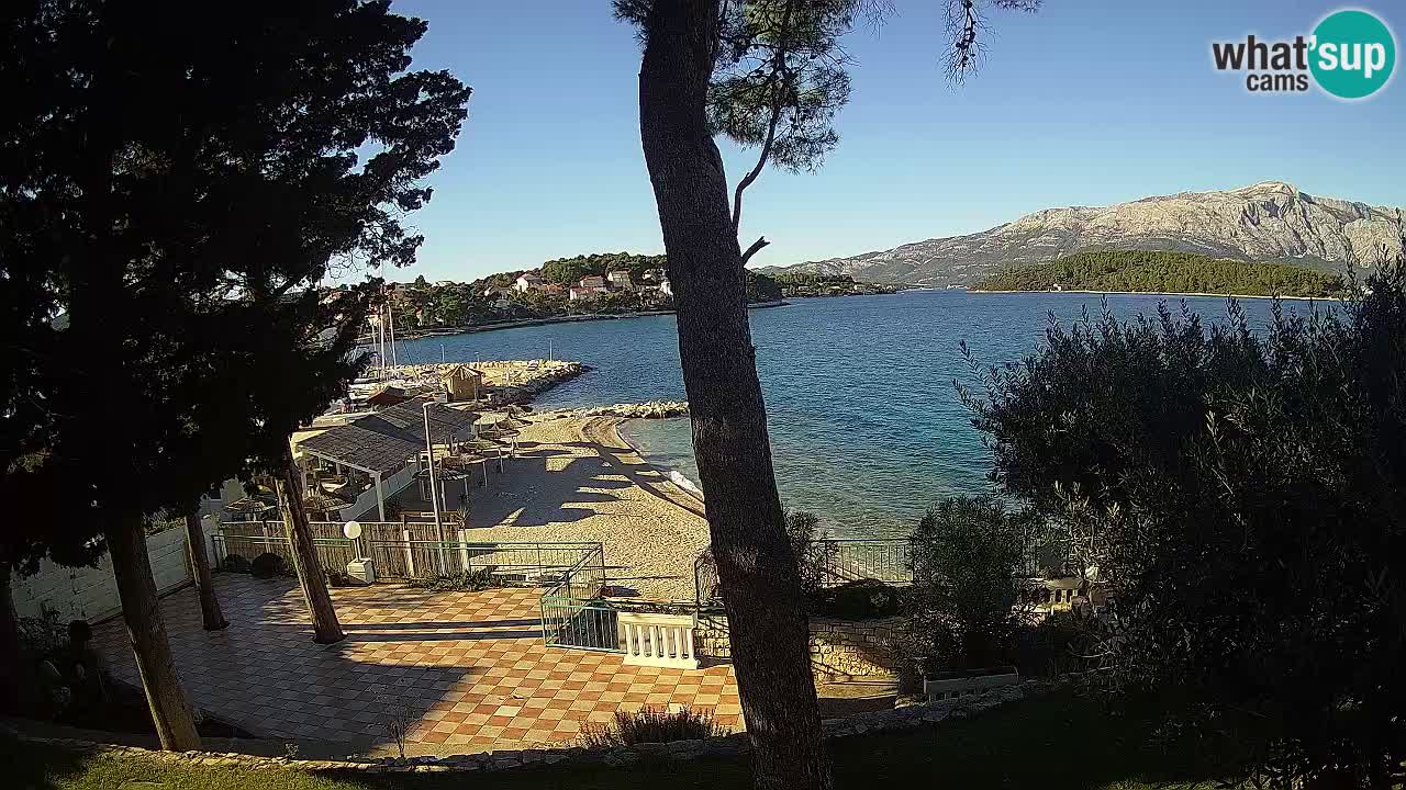 Livecam Lumbarda – Spiaggia Prvi Žal – Korčula
