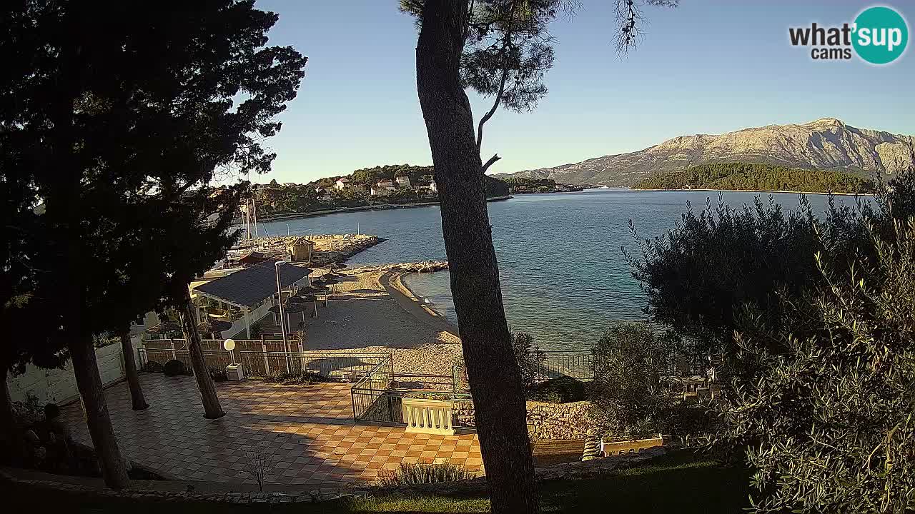 Webcam Lumbarda – Prvi Žal beach – Korčula