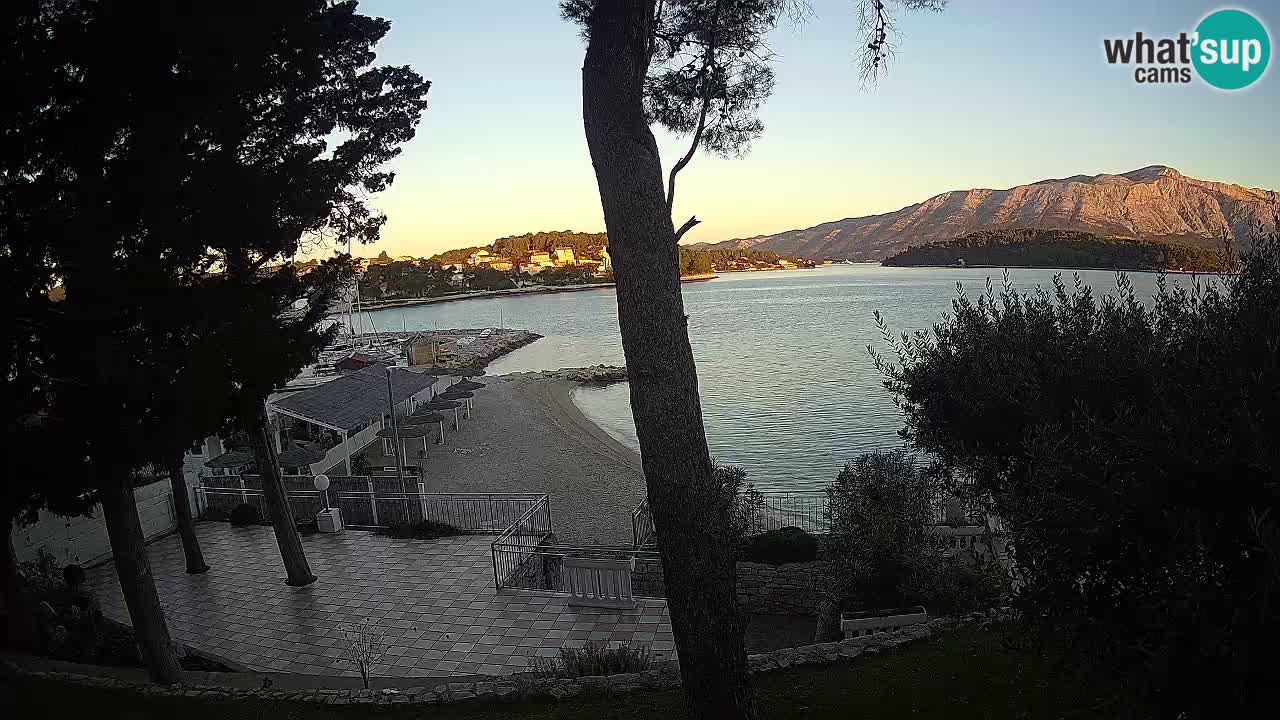 Camera en vivo Lumbarda – Playa Prvi Žal – Korčula