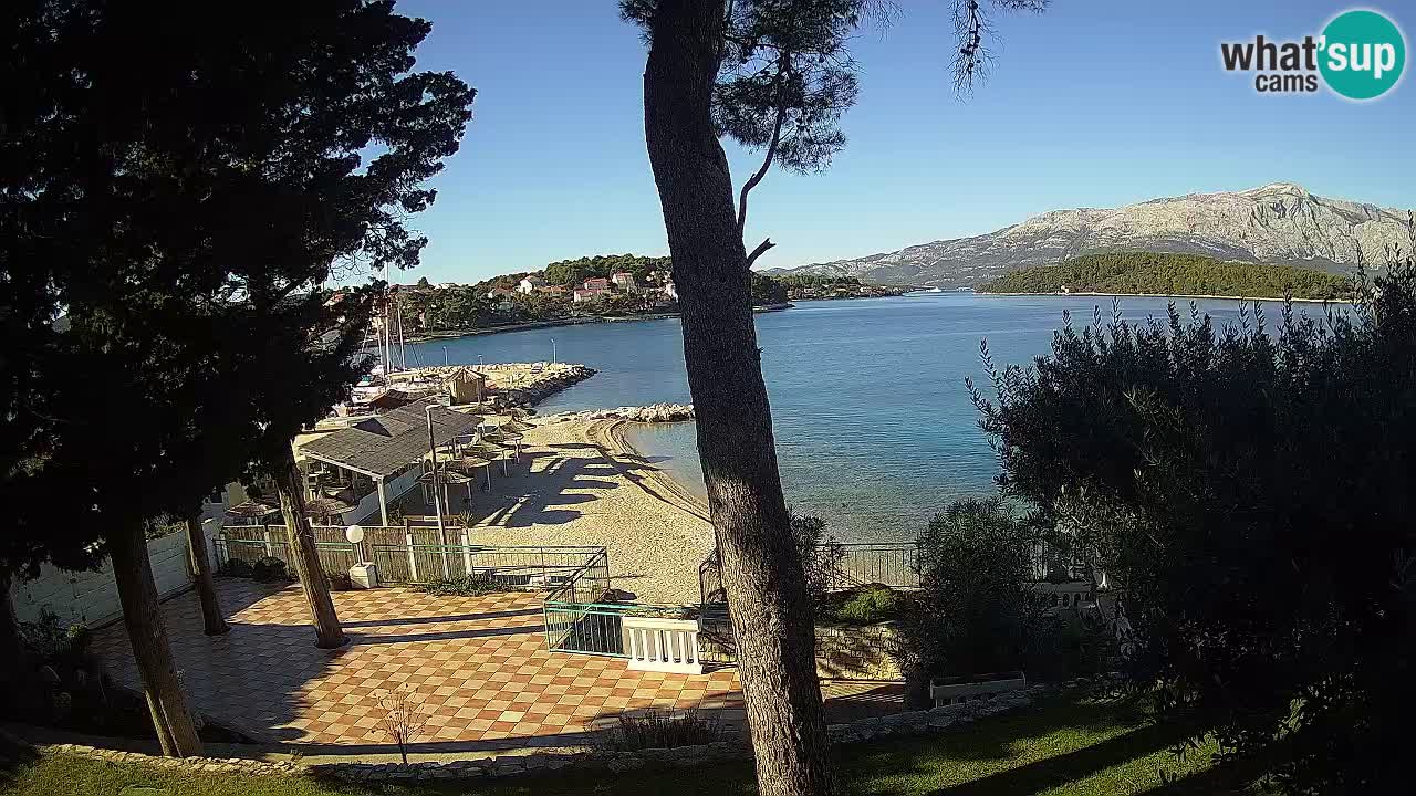 Webcam live Lumbarda – Plage Prvi Žal – Korčula