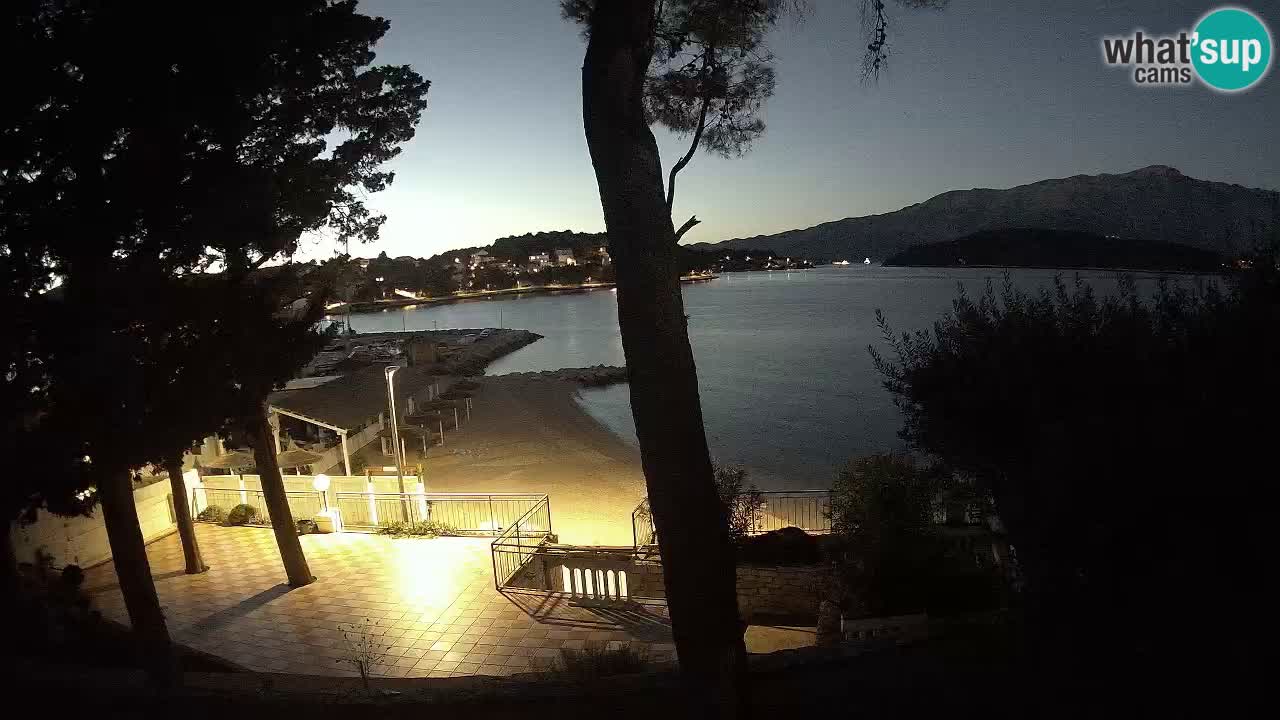 Webcam live Lumbarda – Plage Prvi Žal – Korčula