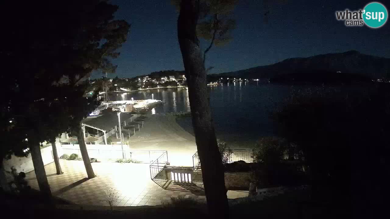 Spletna kamera Lumbarda – Plaža Prvi Žal – Korčula