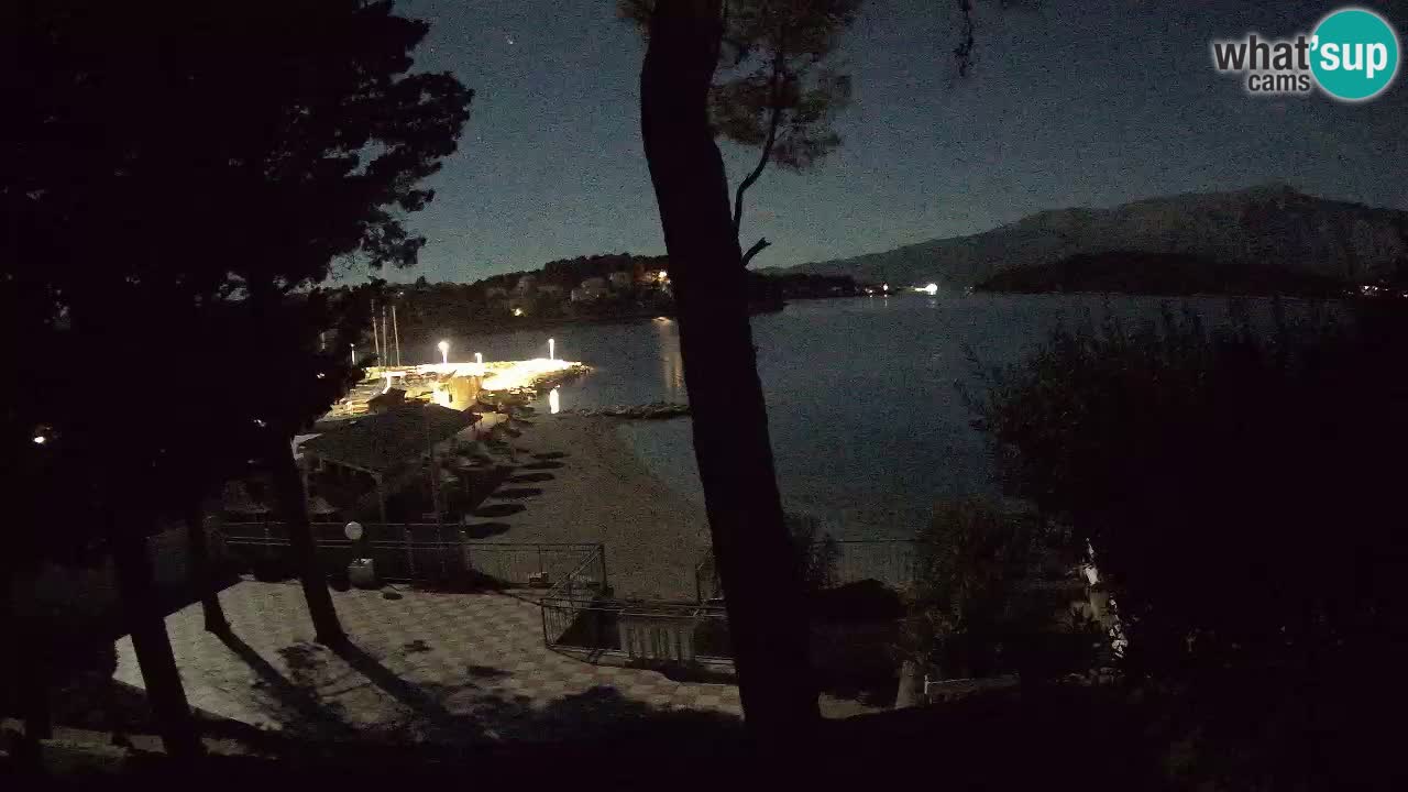 Web kamera Lumbarda – Plaža Prvi Žal – Korčula