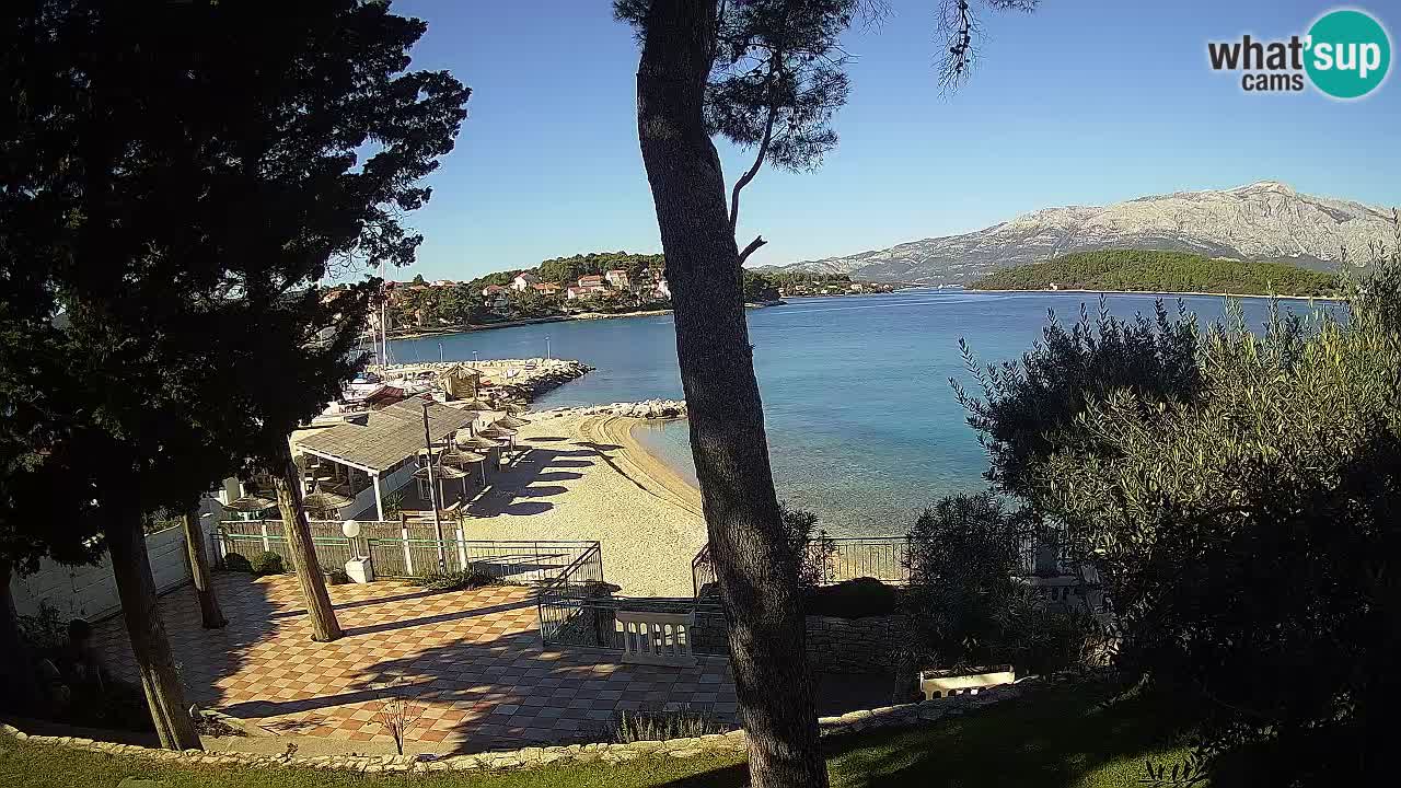 Webcam live Lumbarda – Plage Prvi Žal – Korčula