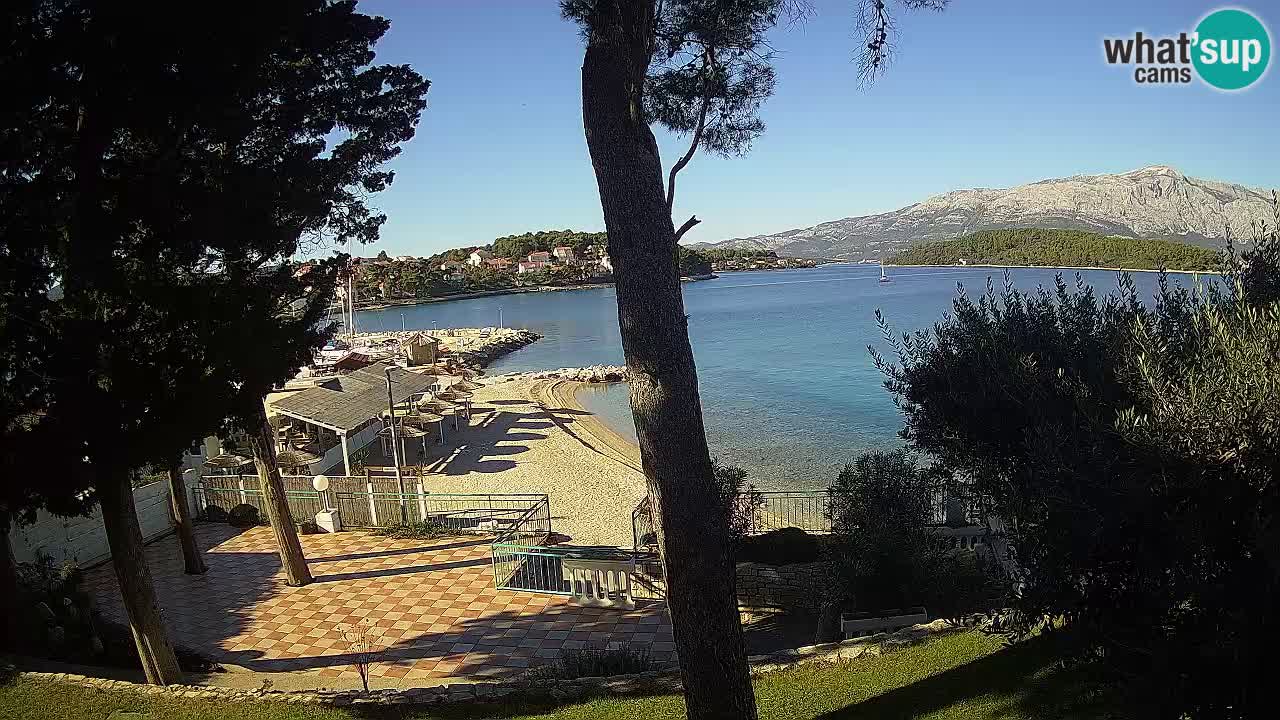 Webcam live Lumbarda – Plage Prvi Žal – Korčula