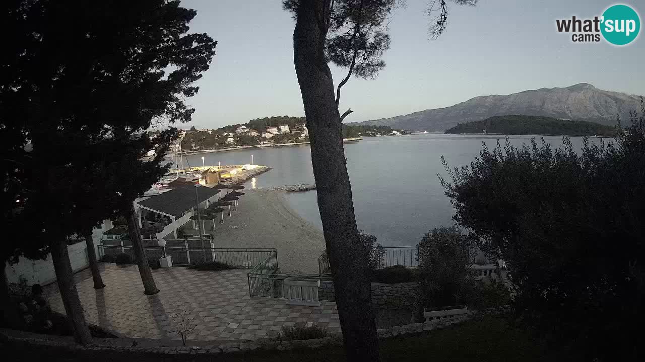 Webcam live Lumbarda – Plage Prvi Žal – Korčula