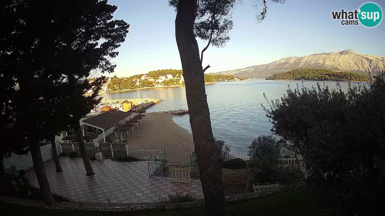 Webcam live Lumbarda – Plage Prvi Žal – Korčula