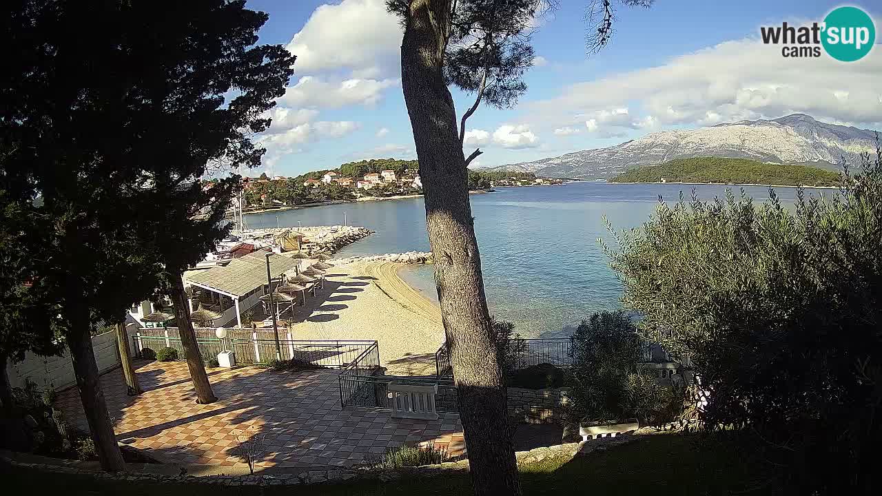 Webcam live Lumbarda – Plage Prvi Žal – Korčula