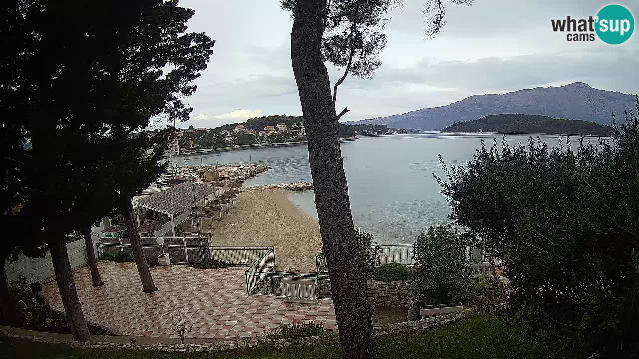 Web kamera Lumbarda – Plaža Prvi Žal – Korčula