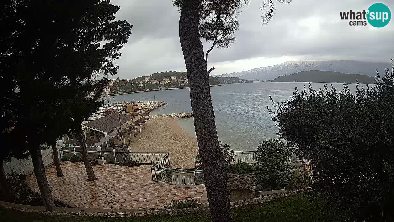 Spletna kamera Lumbarda – Plaža Prvi Žal – Korčula