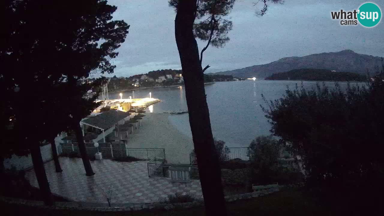 Webcam Lumbarda – Prvi Žal beach – Korčula