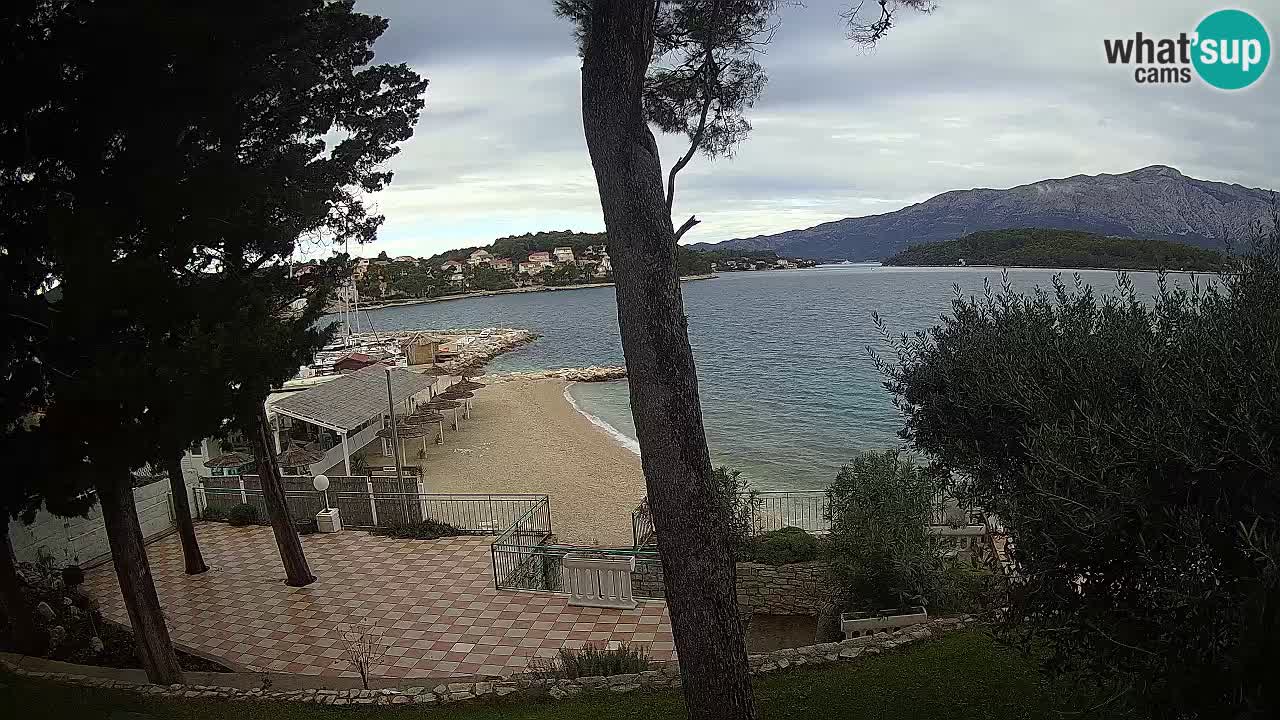 Livecam Lumbarda – Spiaggia Prvi Žal – Korčula