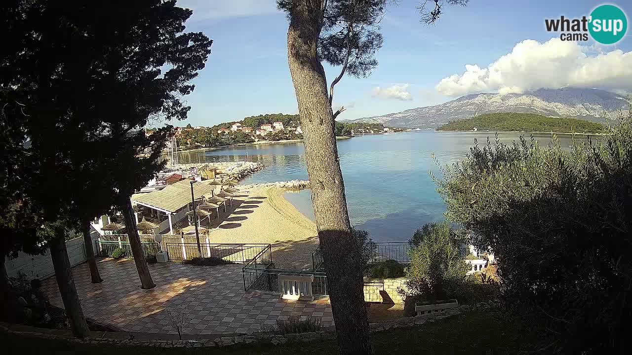Spletna kamera Lumbarda – Plaža Prvi Žal – Korčula