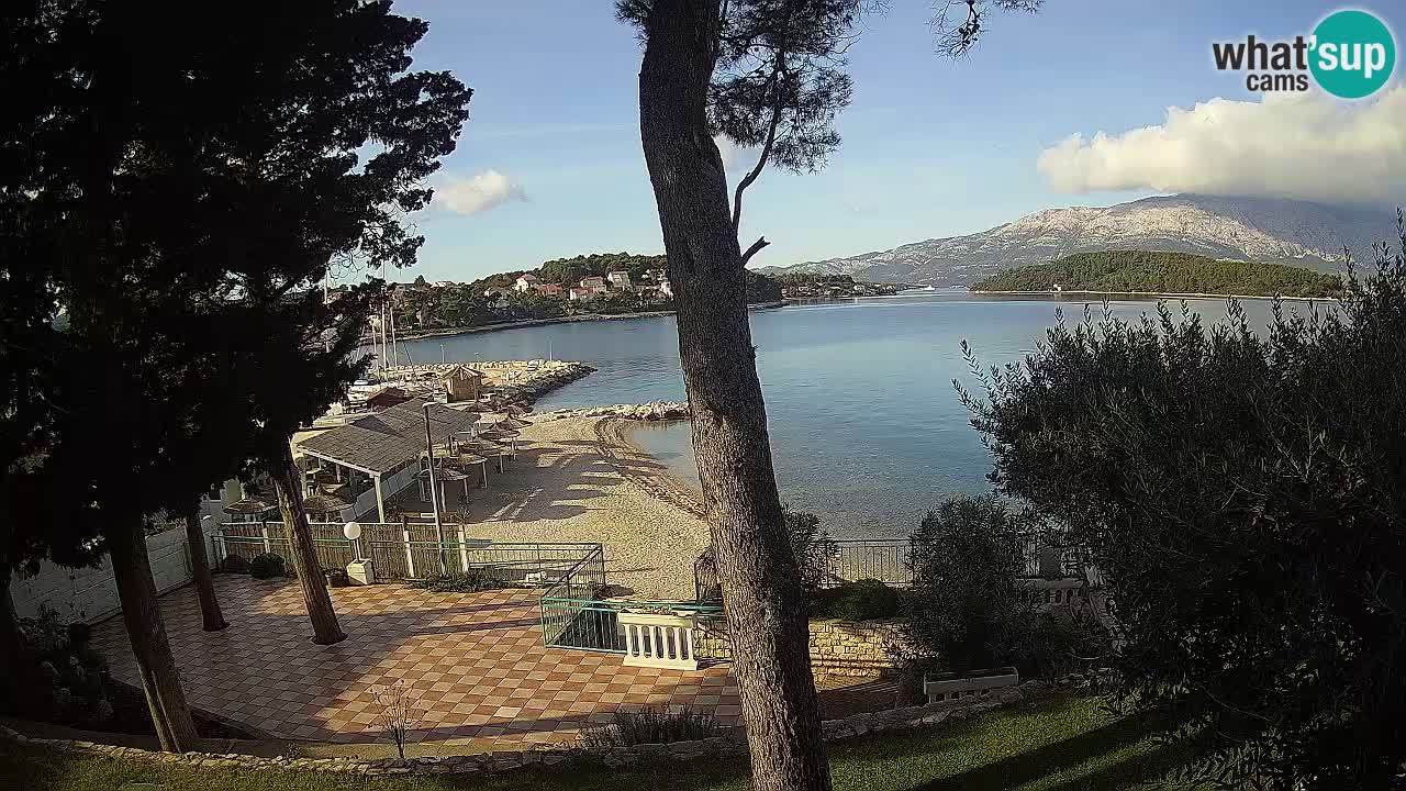 Webcam live Lumbarda – Plage Prvi Žal – Korčula