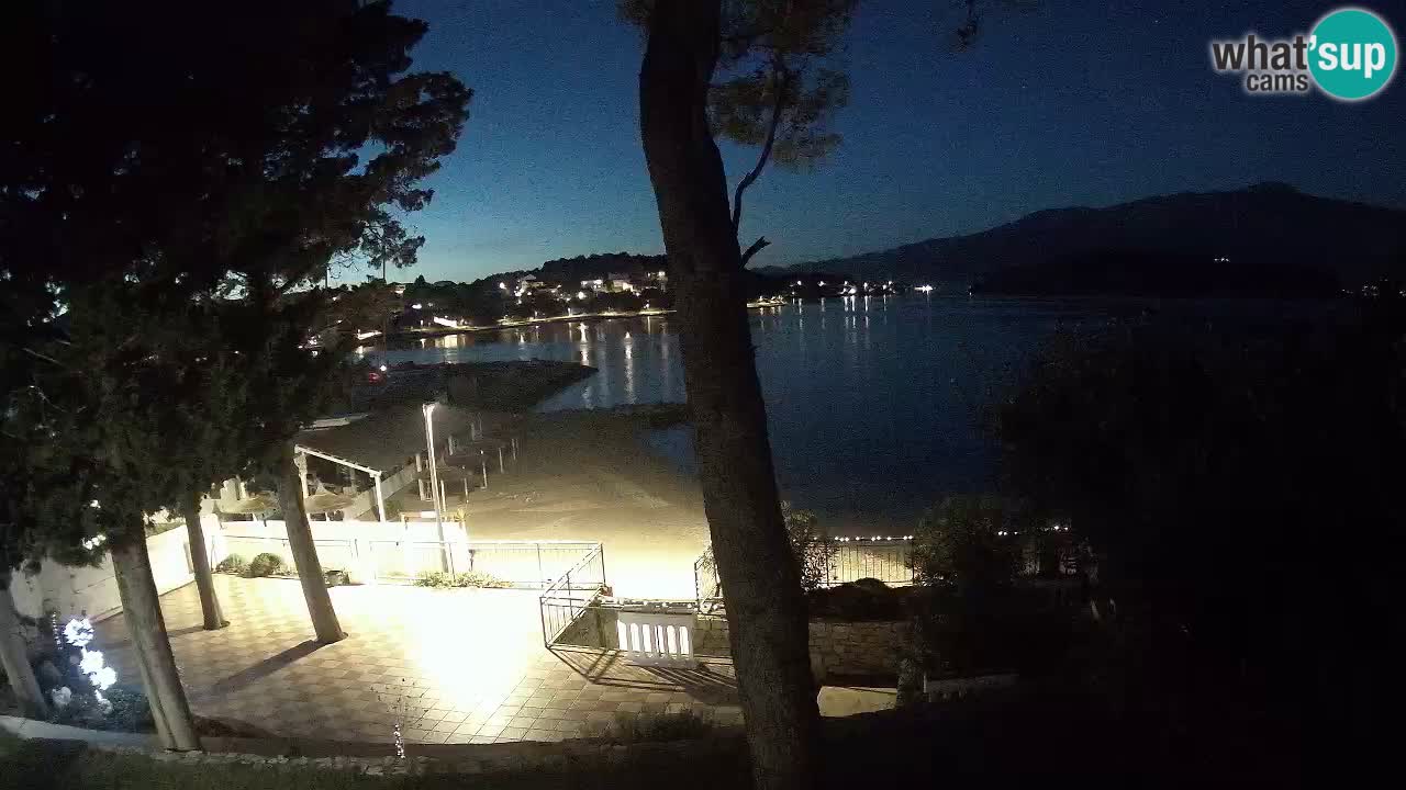 Spletna kamera Lumbarda – Plaža Prvi Žal – Korčula