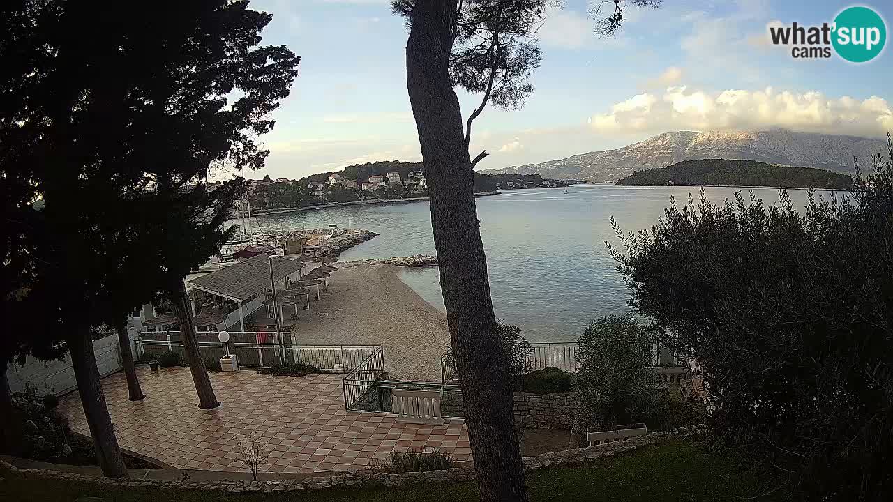 Spletna kamera Lumbarda – Plaža Prvi Žal – Korčula