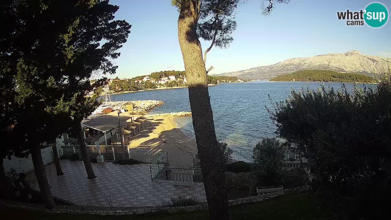 Webcam live Lumbarda – Plage Prvi Žal – Korčula