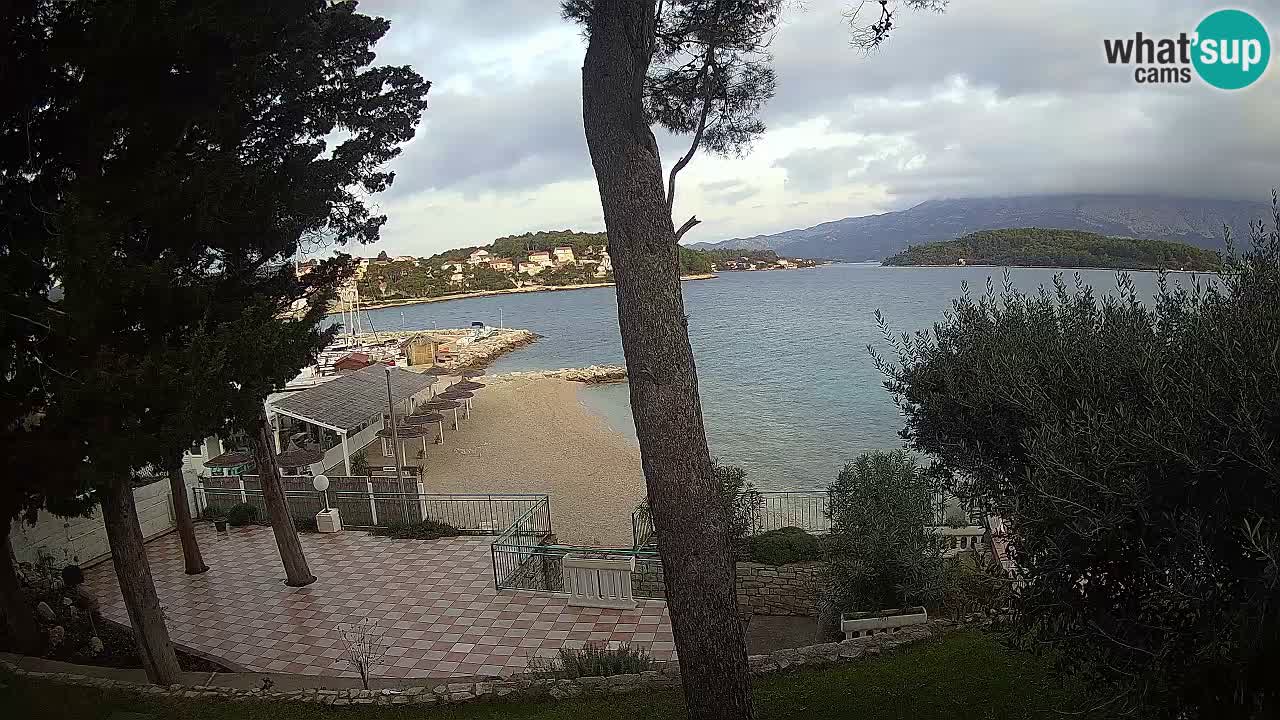 Webcam live Lumbarda – Plage Prvi Žal – Korčula