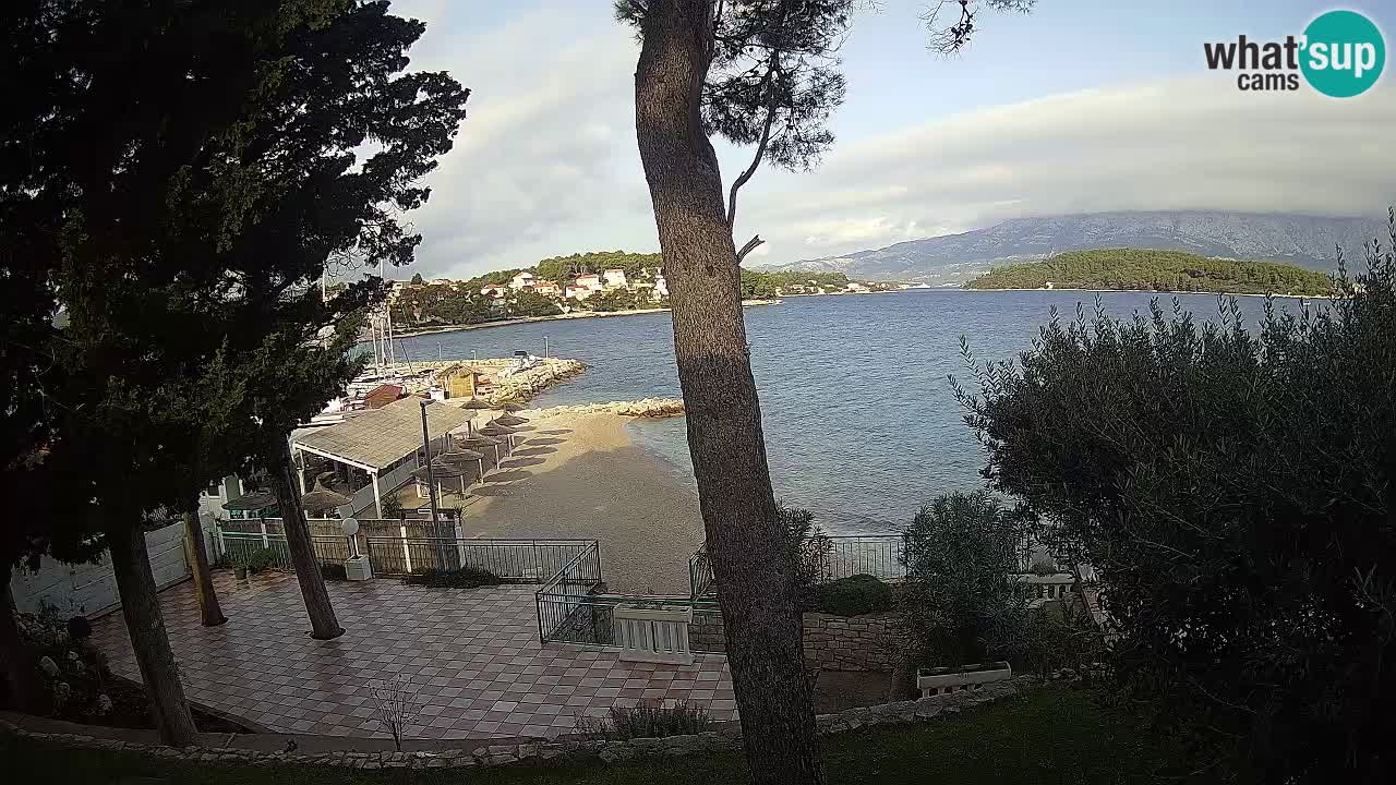 Livecam Lumbarda – Spiaggia Prvi Žal – Korčula