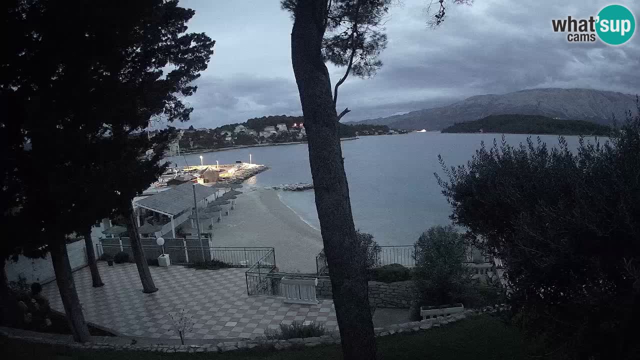 Camera en vivo Lumbarda – Playa Prvi Žal – Korčula